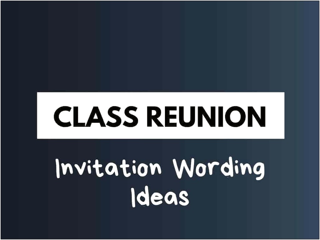 Free Reunion Save The Date School Templates