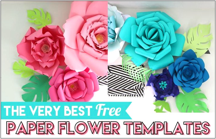 Free Rolled Paper Flower Templates Svg