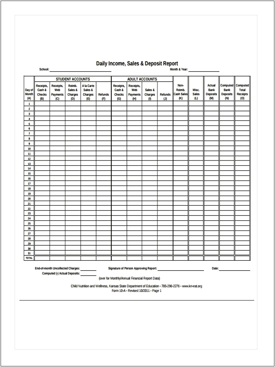 Free Sales Call Report Template Microsoft Word