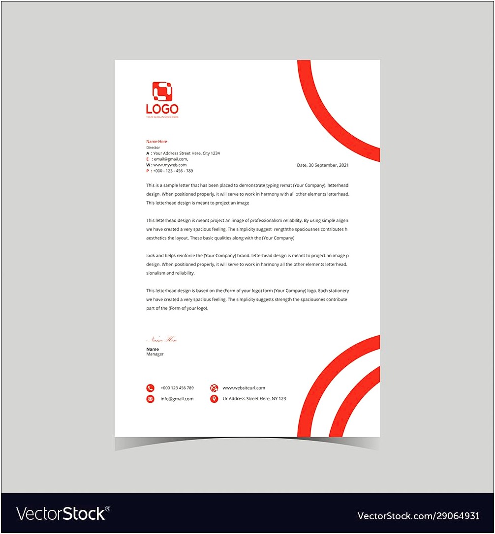 Free Sample Letterhead Template For Law Firm