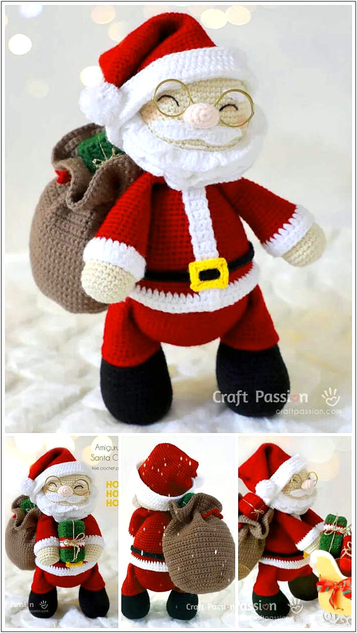 Free Santa Claus With Reindeer Templates For Crafts