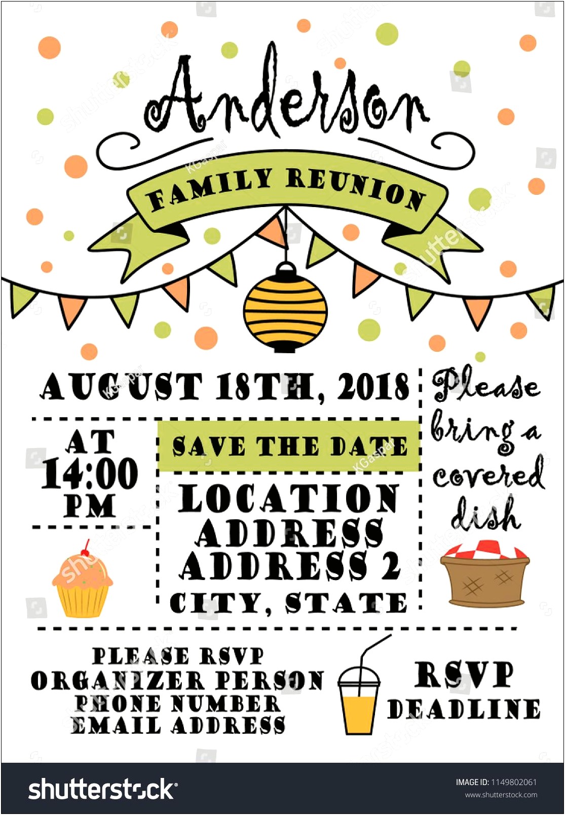 Free Save The Date Family Reunion Templates