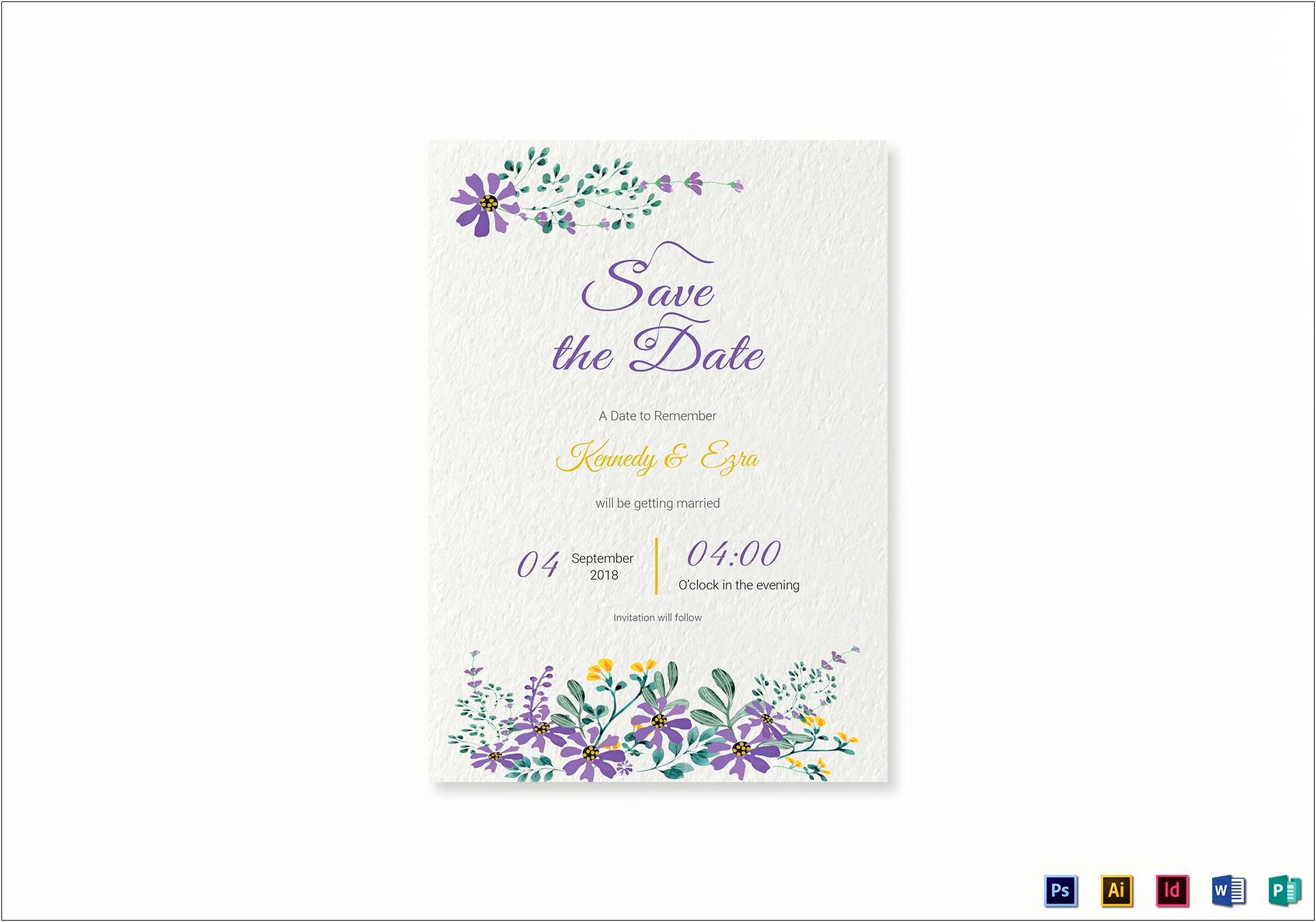 Free Save The Date Templates For Word