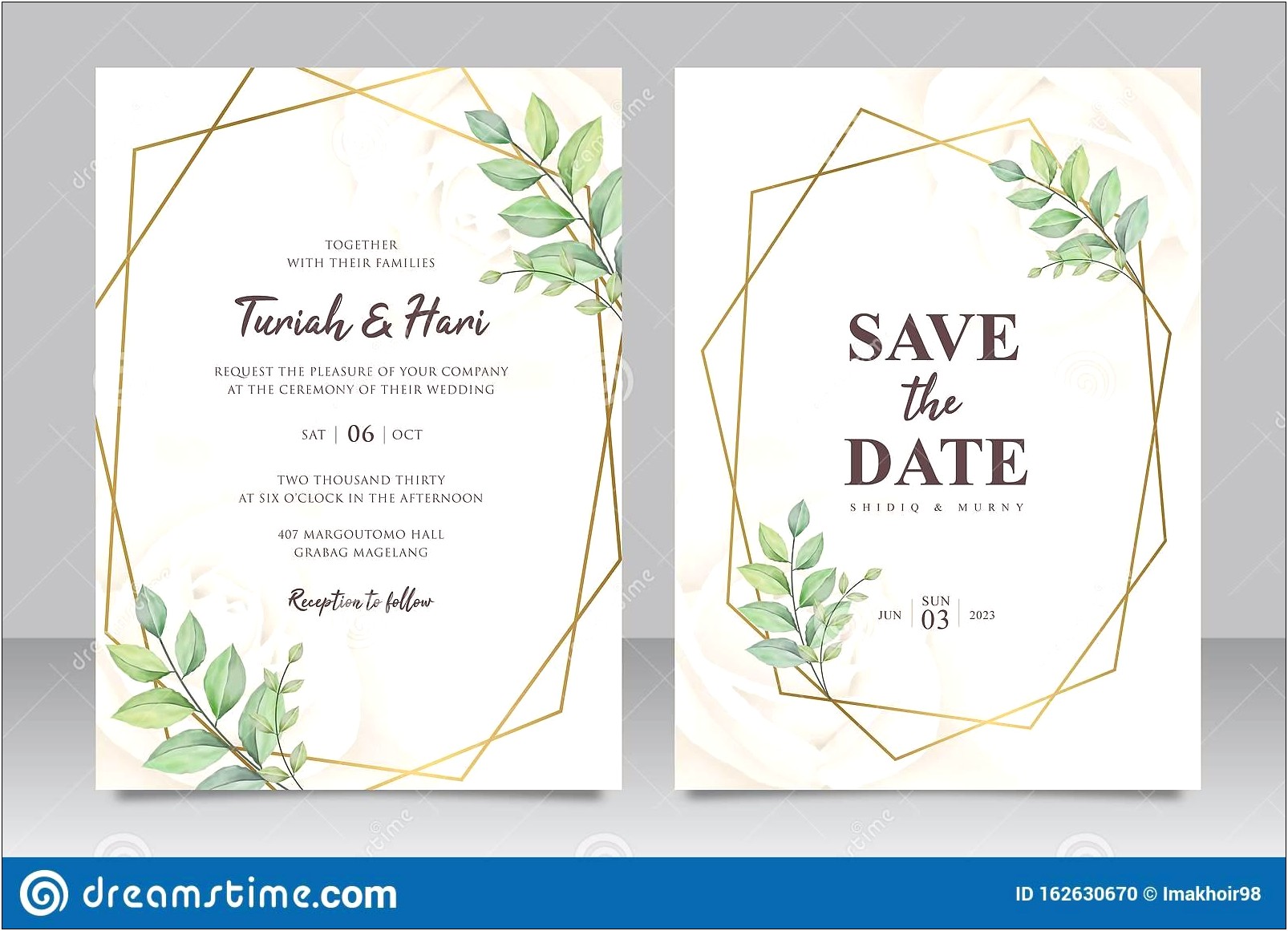 Free Save The Date Templates Geometric Business
