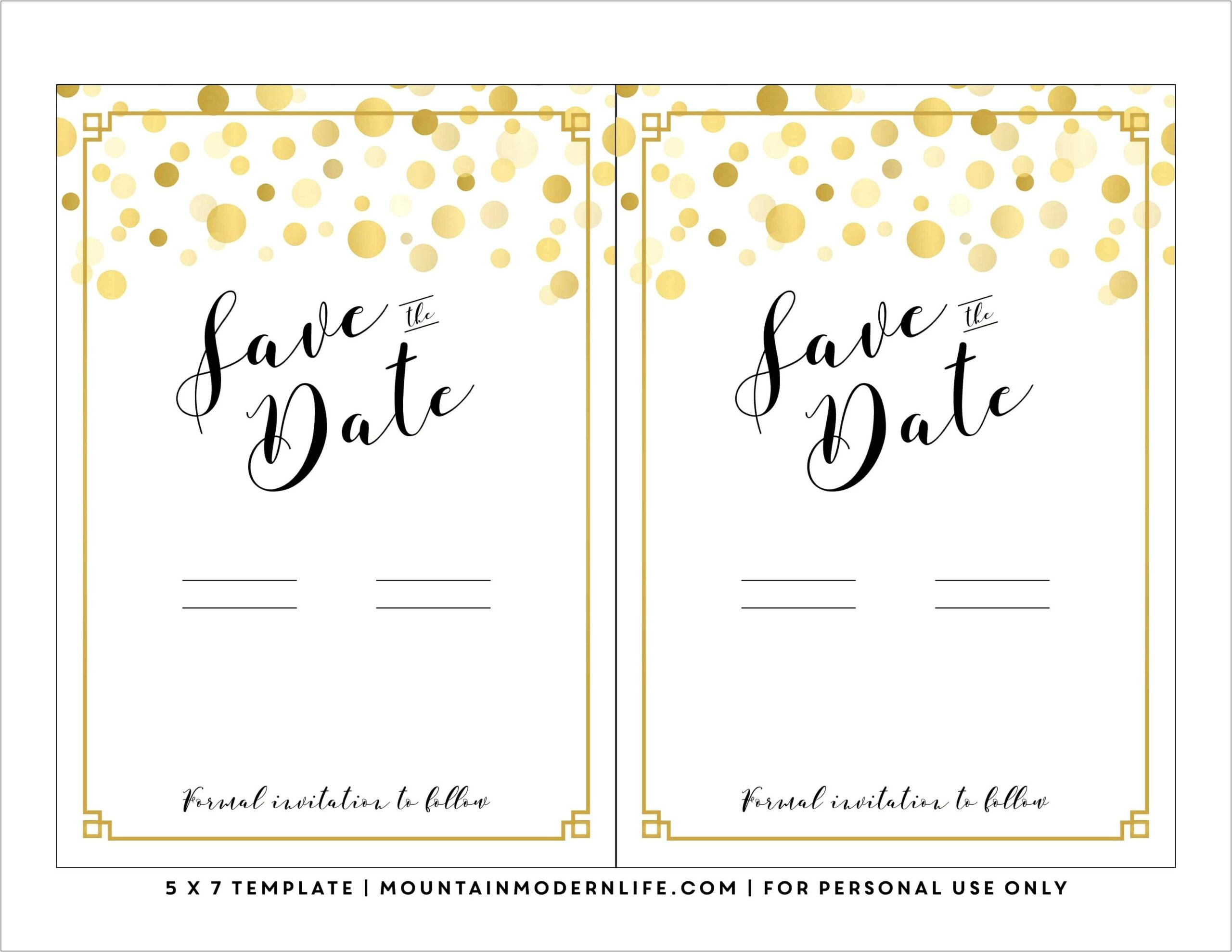 Free Save The Date Templates To Print