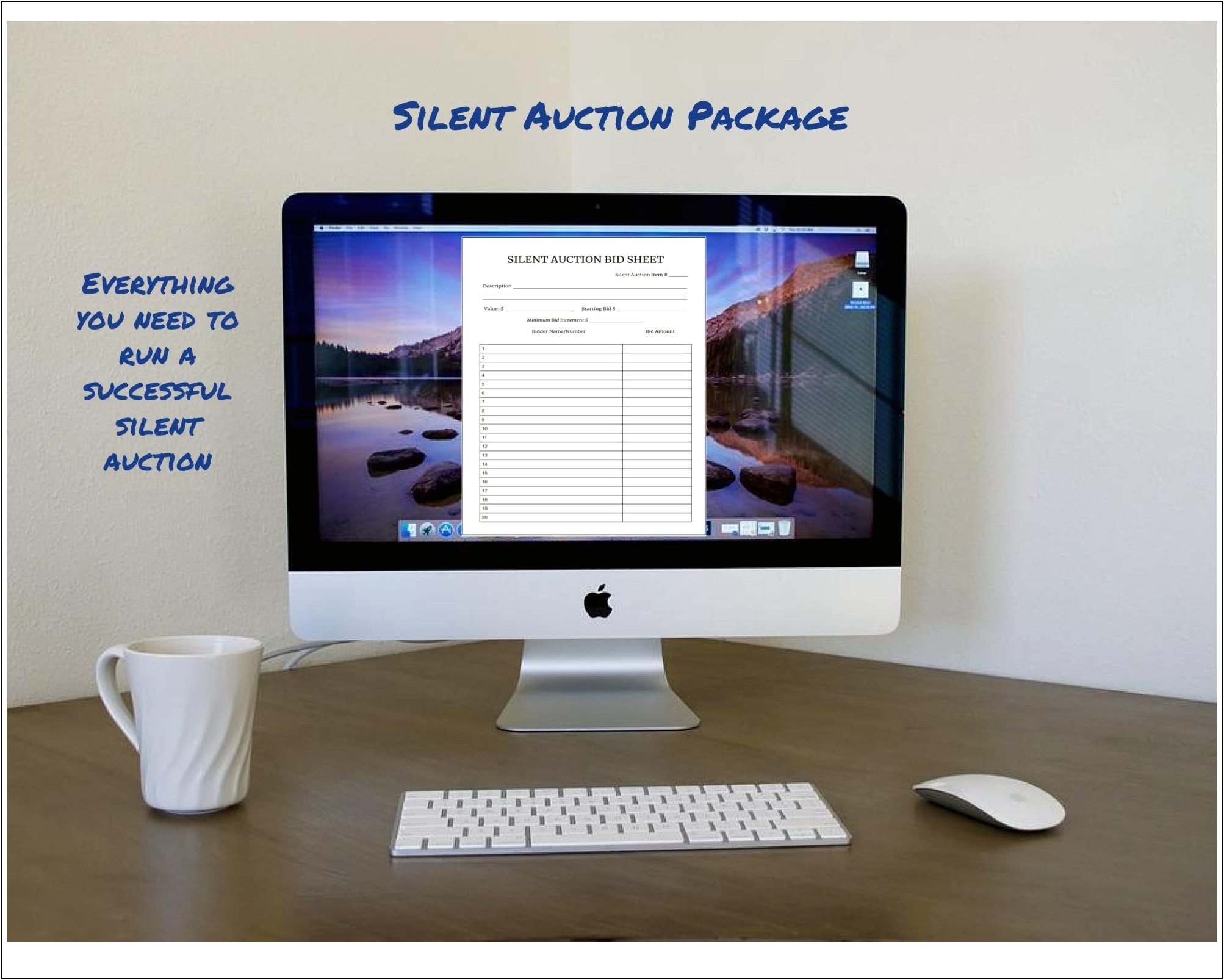 Free Silent Auction Bid Sheet Template For Mac