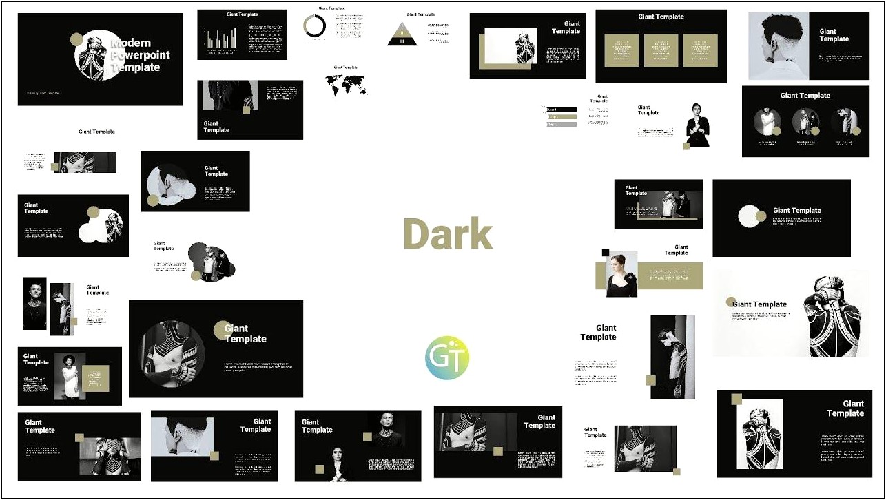 Free Simple Black And White Powerpoint Templates