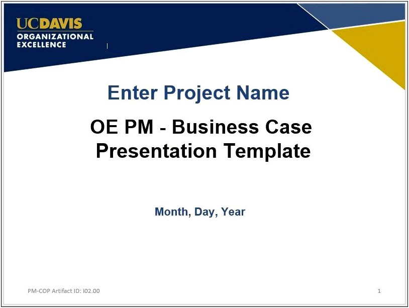 Free Simple Business Case Template Word