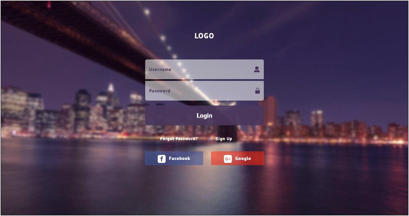 Free Simple Html Templates For Login Page
