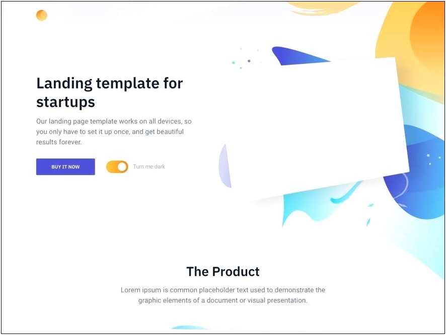 Free Simple Landing Page Template Html And Css