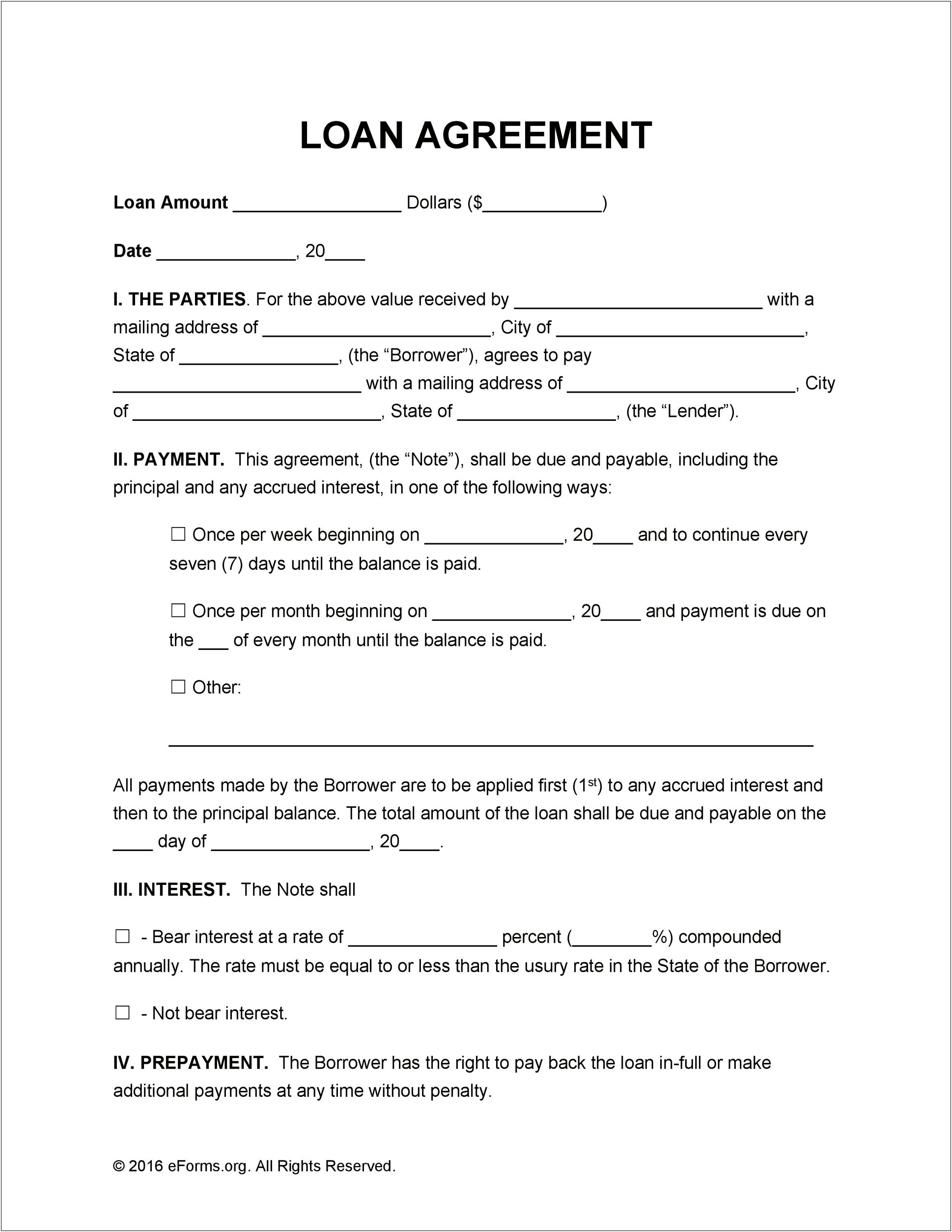 Free Simple Payment Agreement Template Between Two Parties