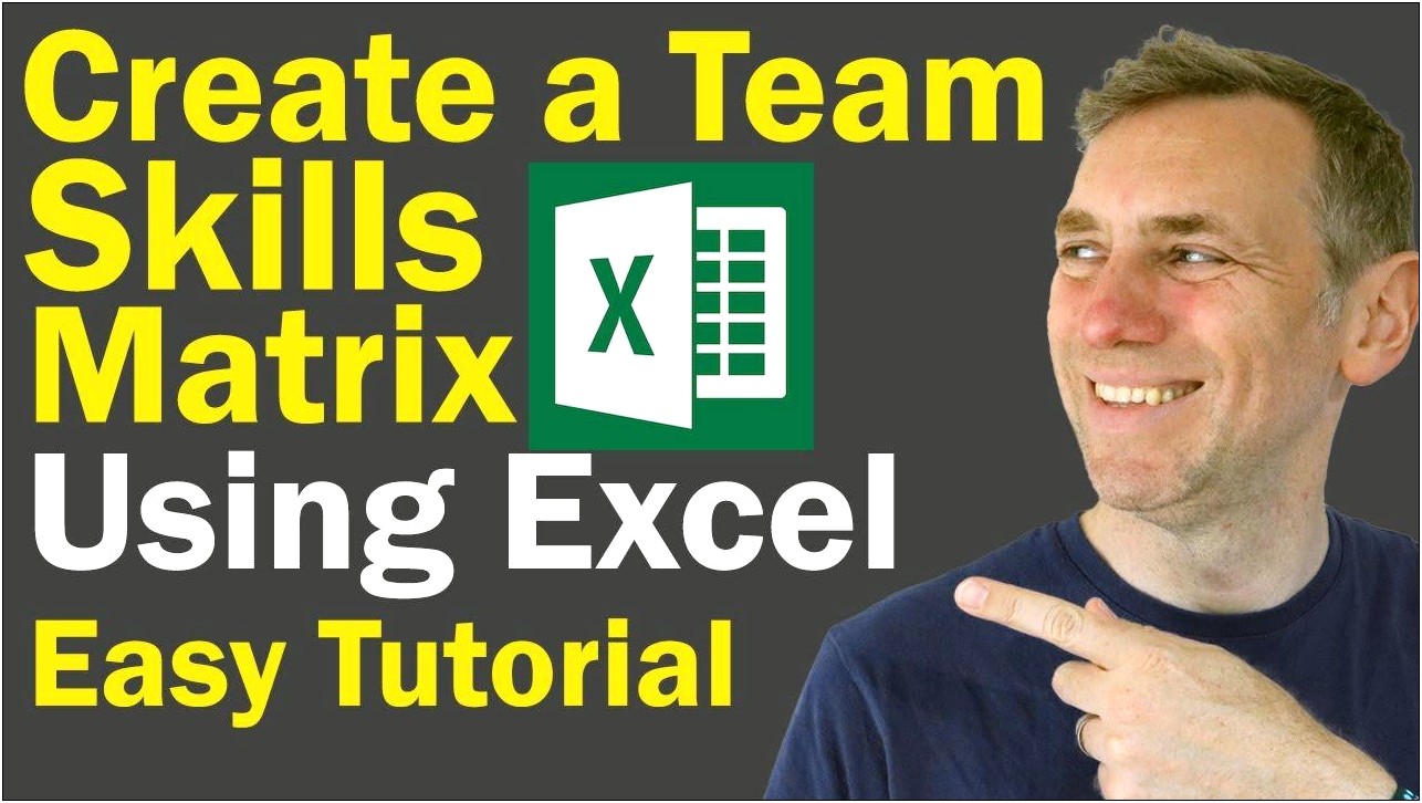 Free Skills And Training Matrix Excel Template