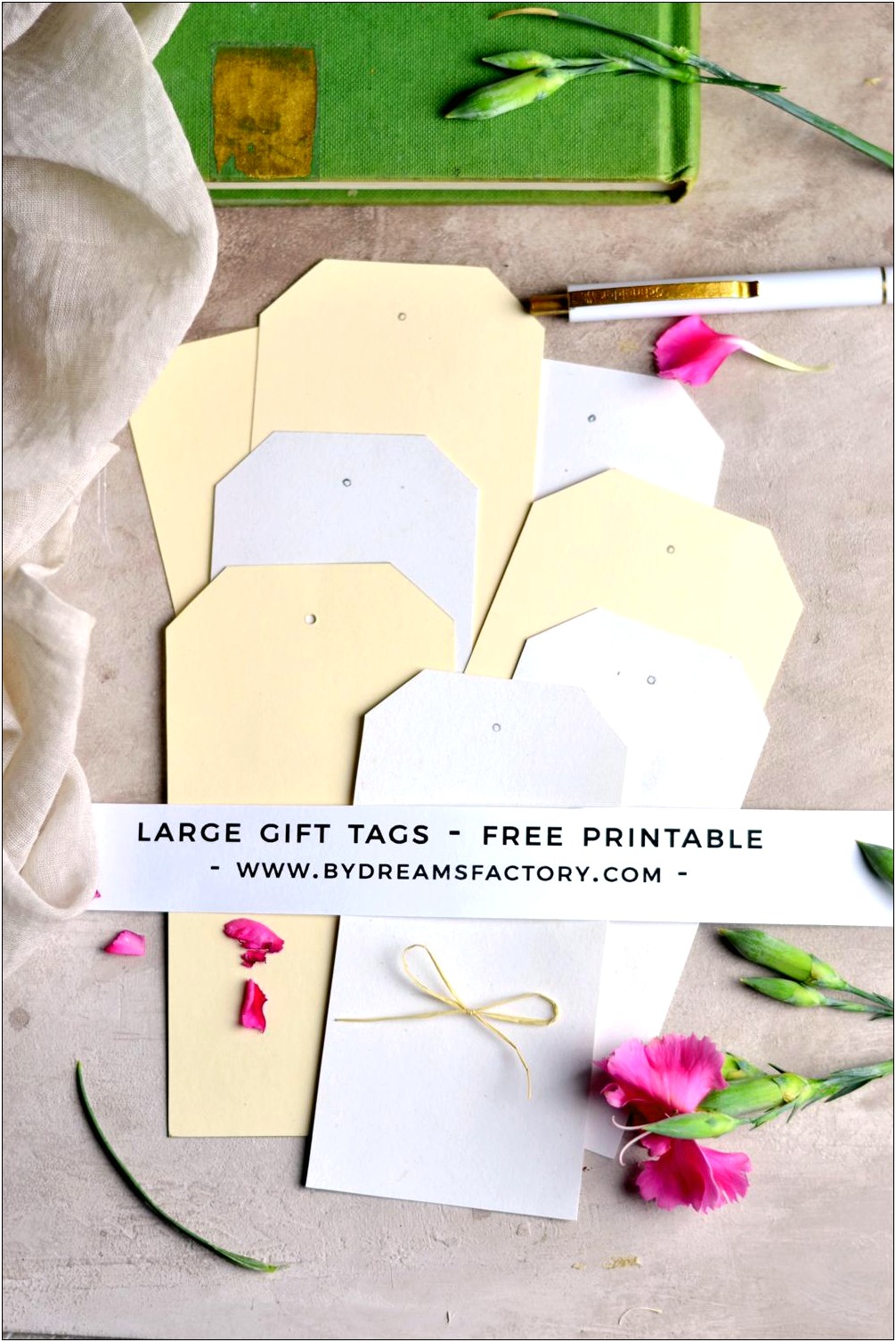 Free Small Flower Cut Out Template For Tags