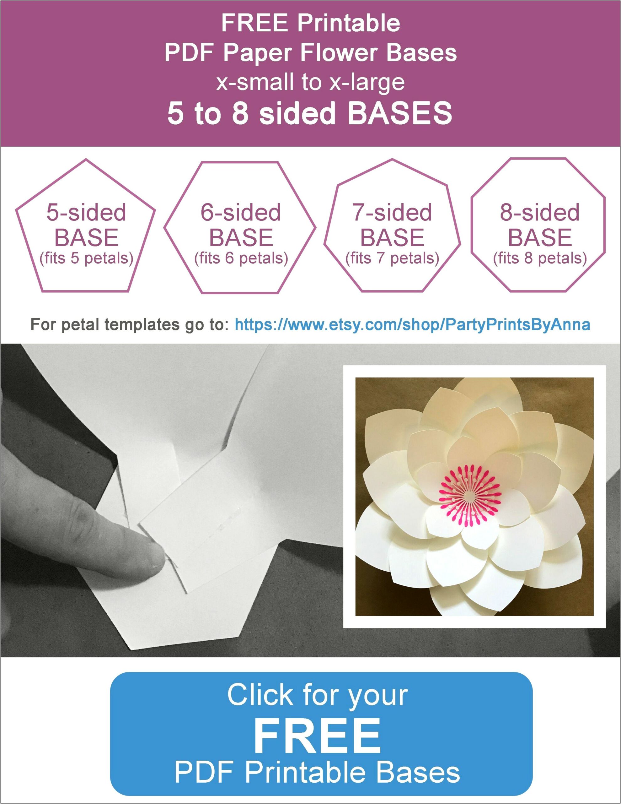 Free Small Paper Flower Templates Pdf