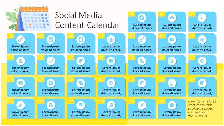 Free Social Media Content Calendar Template 2020