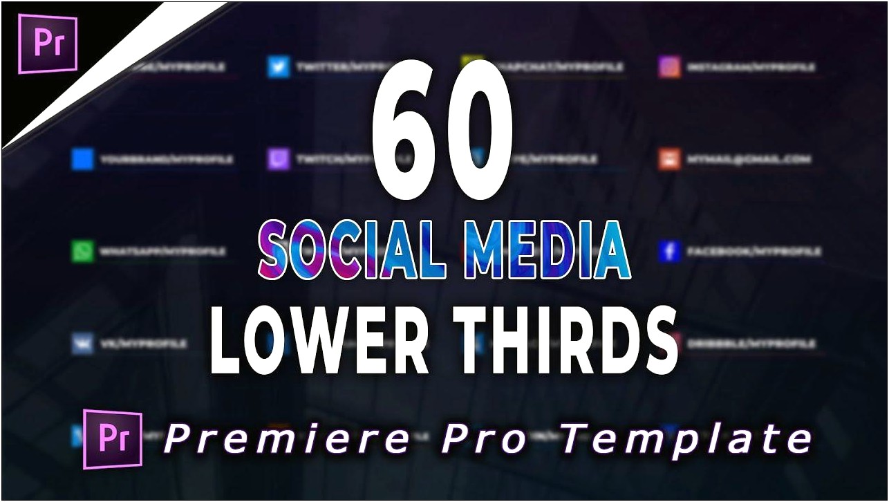 Free Social Media Lower Thirds Template