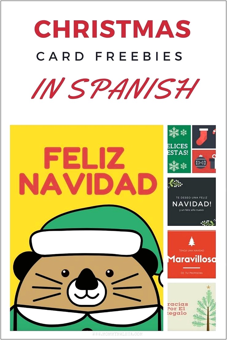 Free Spanish Classroom Picture Card Making Templates Printable