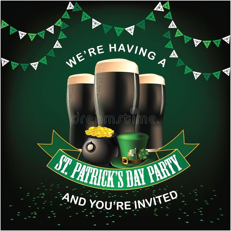 Free St Patrick's Day Party Invitation Template