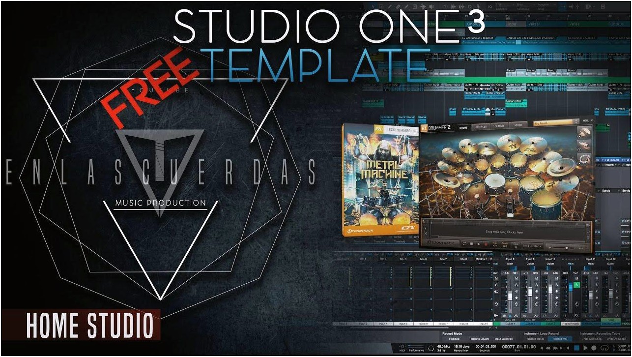 Free Studio One 3 Pro Metal Templates