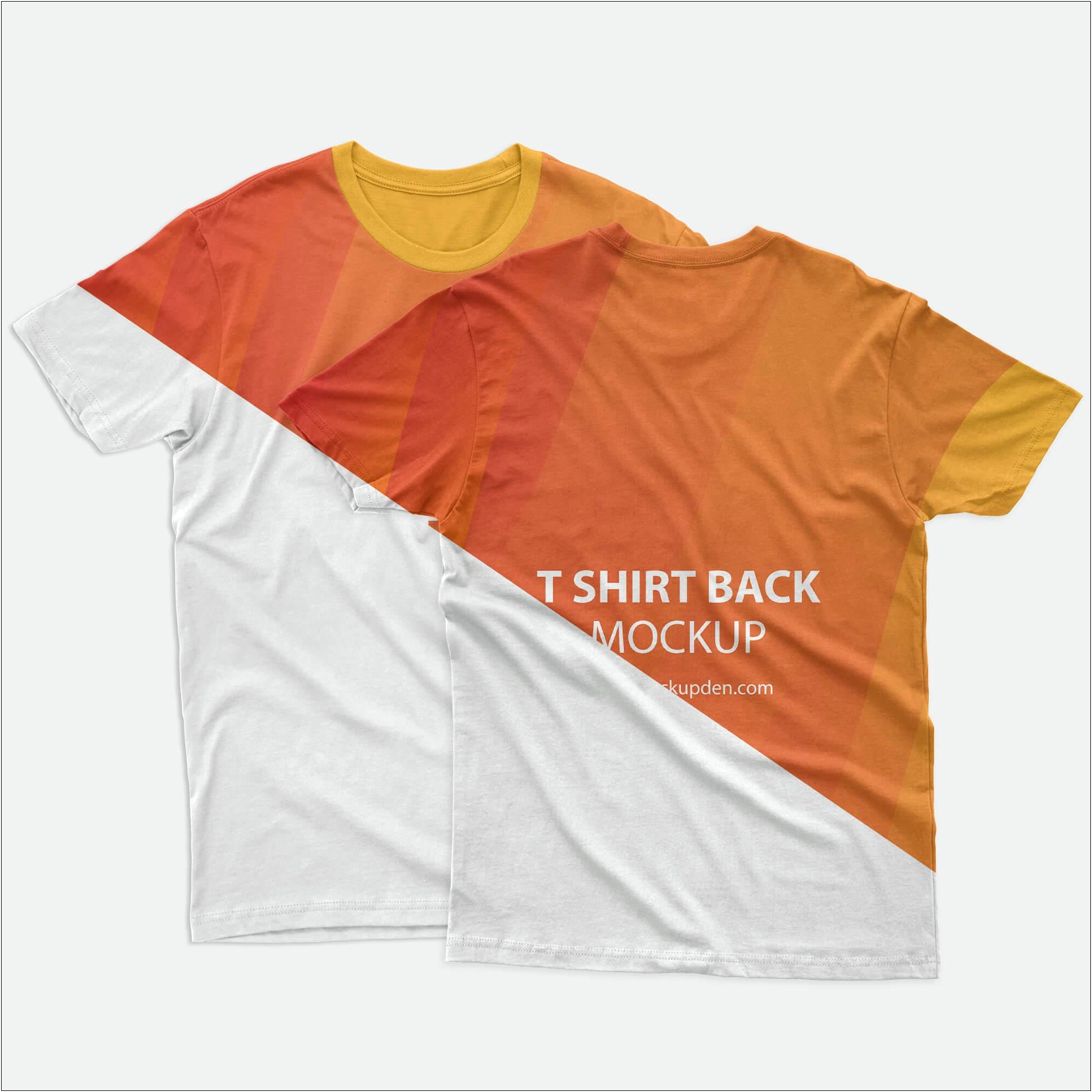 Free T Shirt Template Front Back Psd