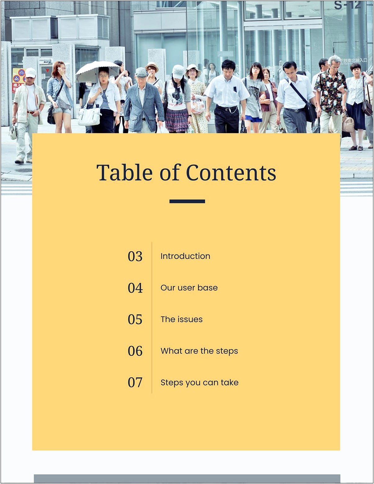 Free Table Of Contents Template Download