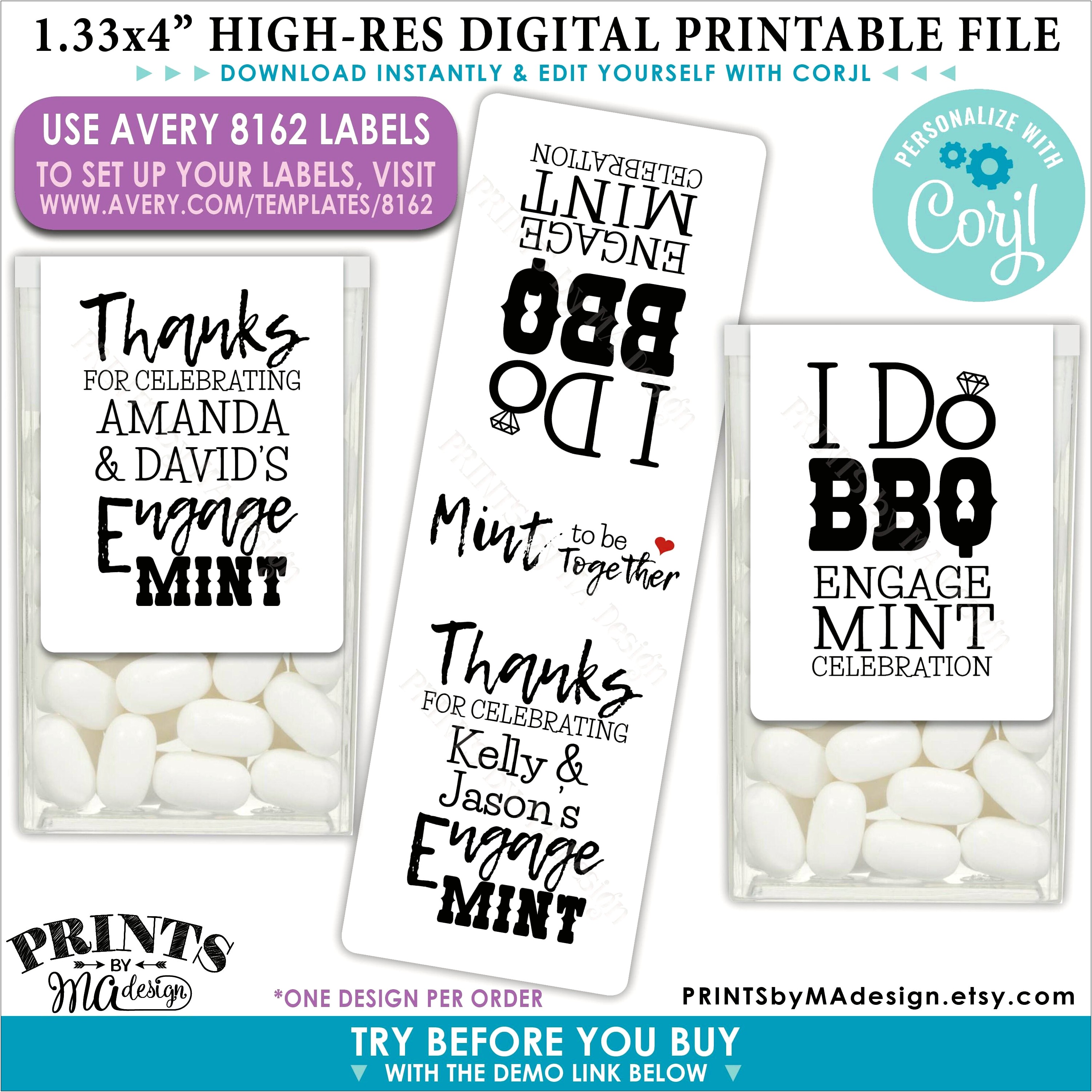 Free Template For Avery 8162 Labels