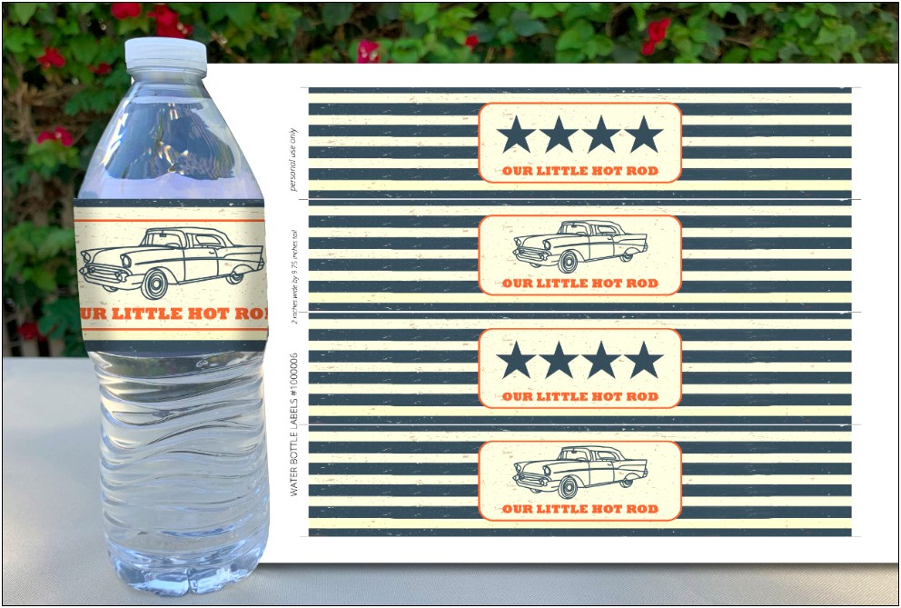 Free Template For Baby Shower Water Bottle Labels