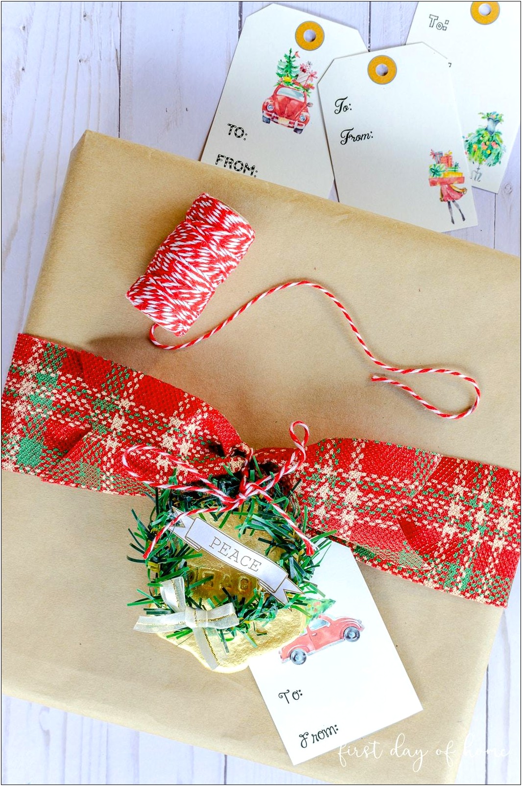 Free Template For Christmas Gift Tags With String