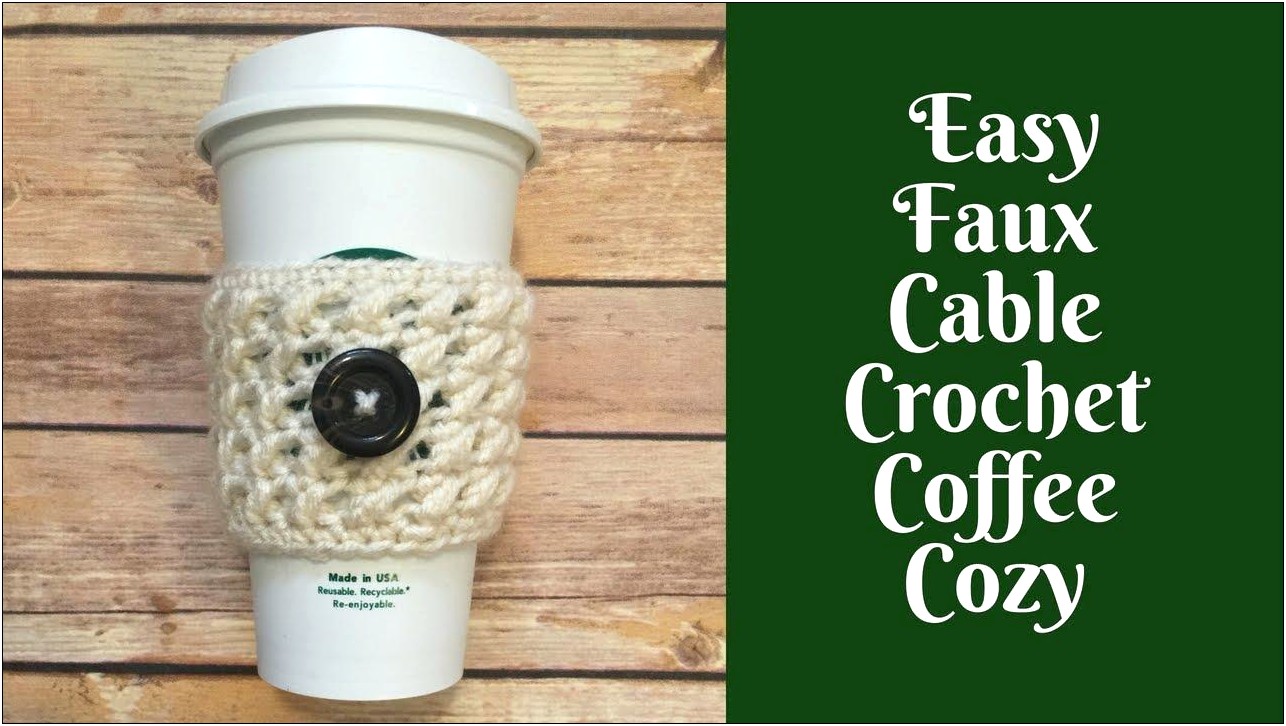 Free Template For Coffee Cup Sleeve Cozy