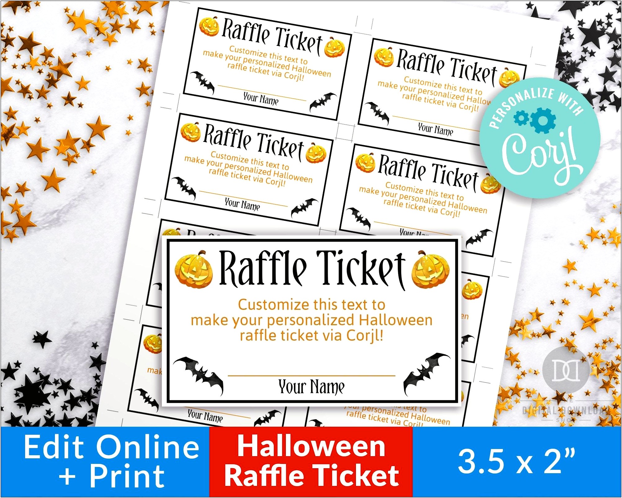 Free Template For Diaper Raffle Tickets
