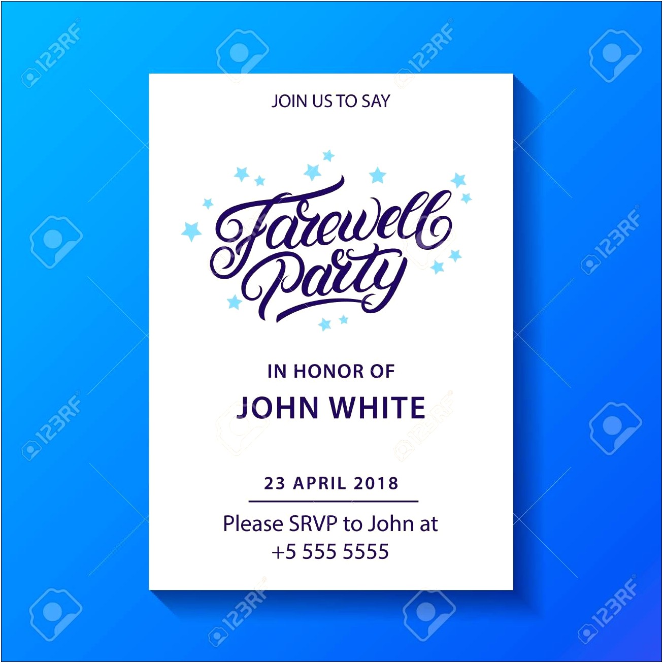 Free Template For Farewell Party Invitation