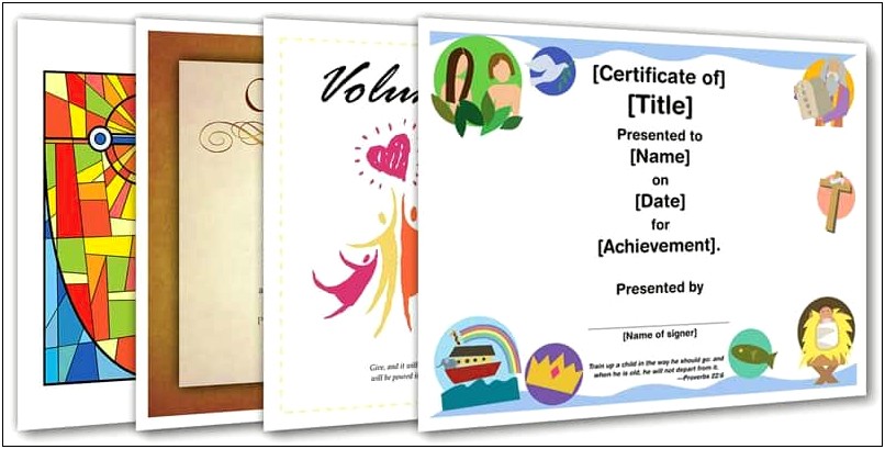Free Template For Graduation Certificate For A Church