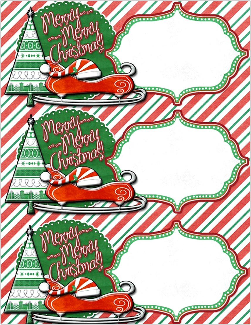 Free Template For Large Christmas Gift Tags