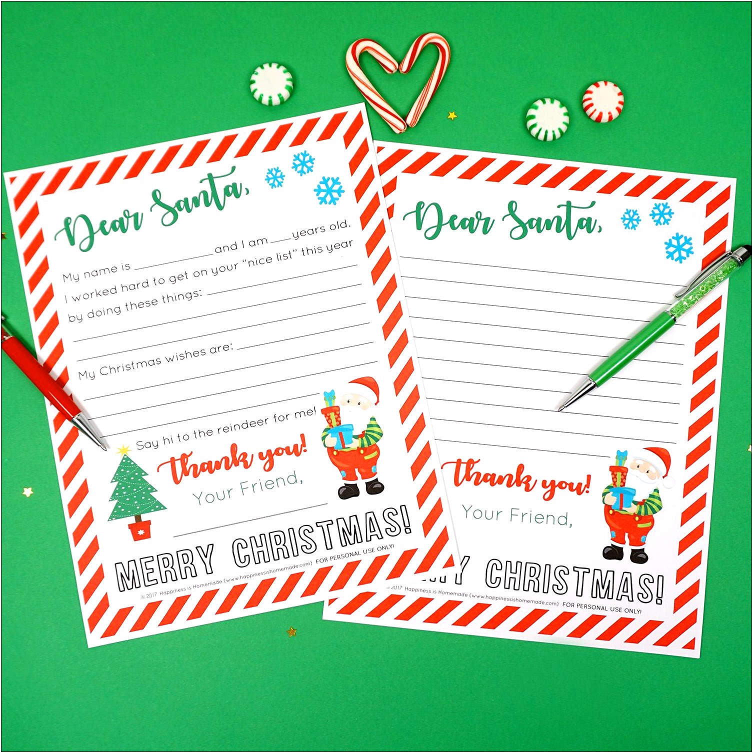Free Template For Letter From Santa To Child