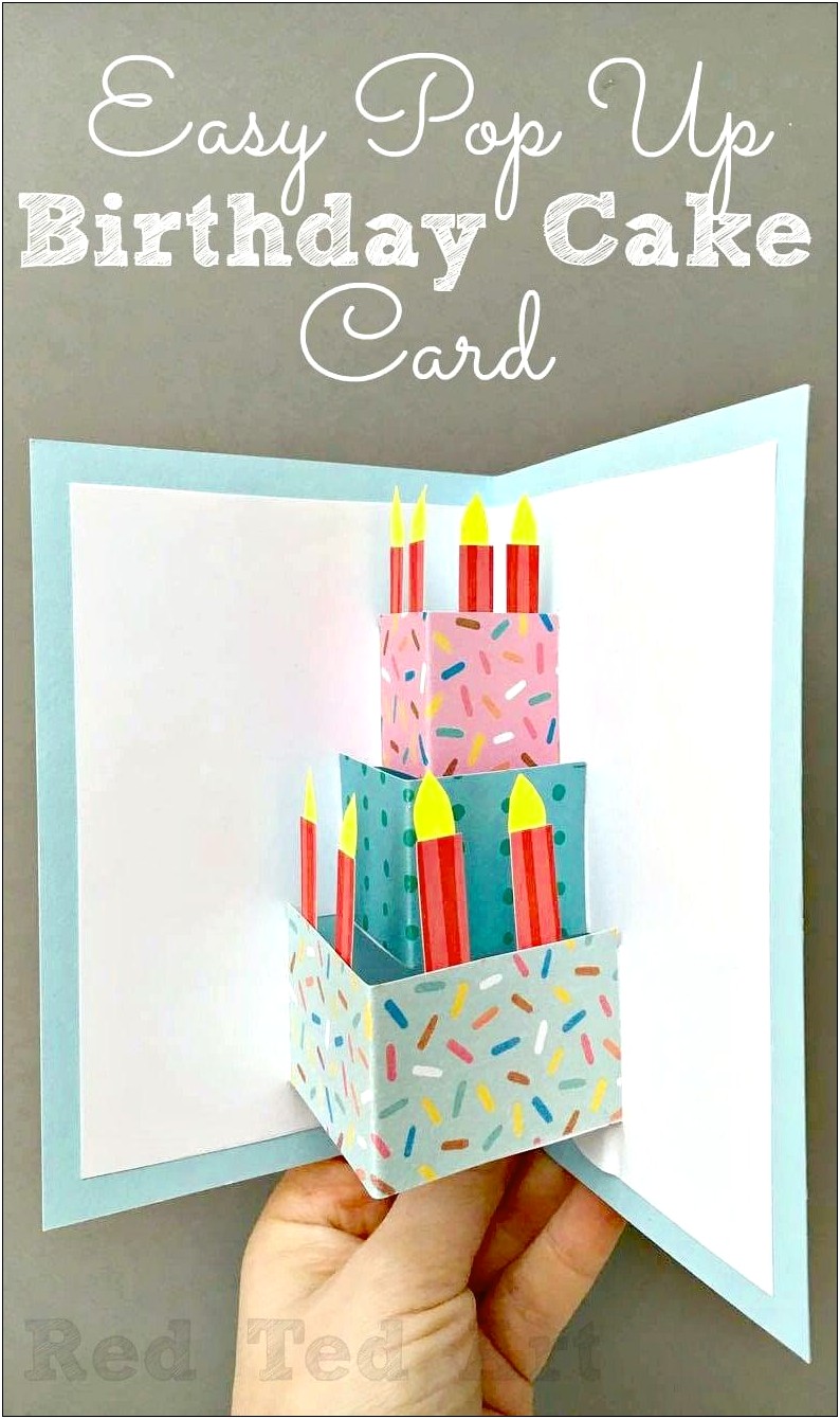 Free Template For Pop Up Birthday Card
