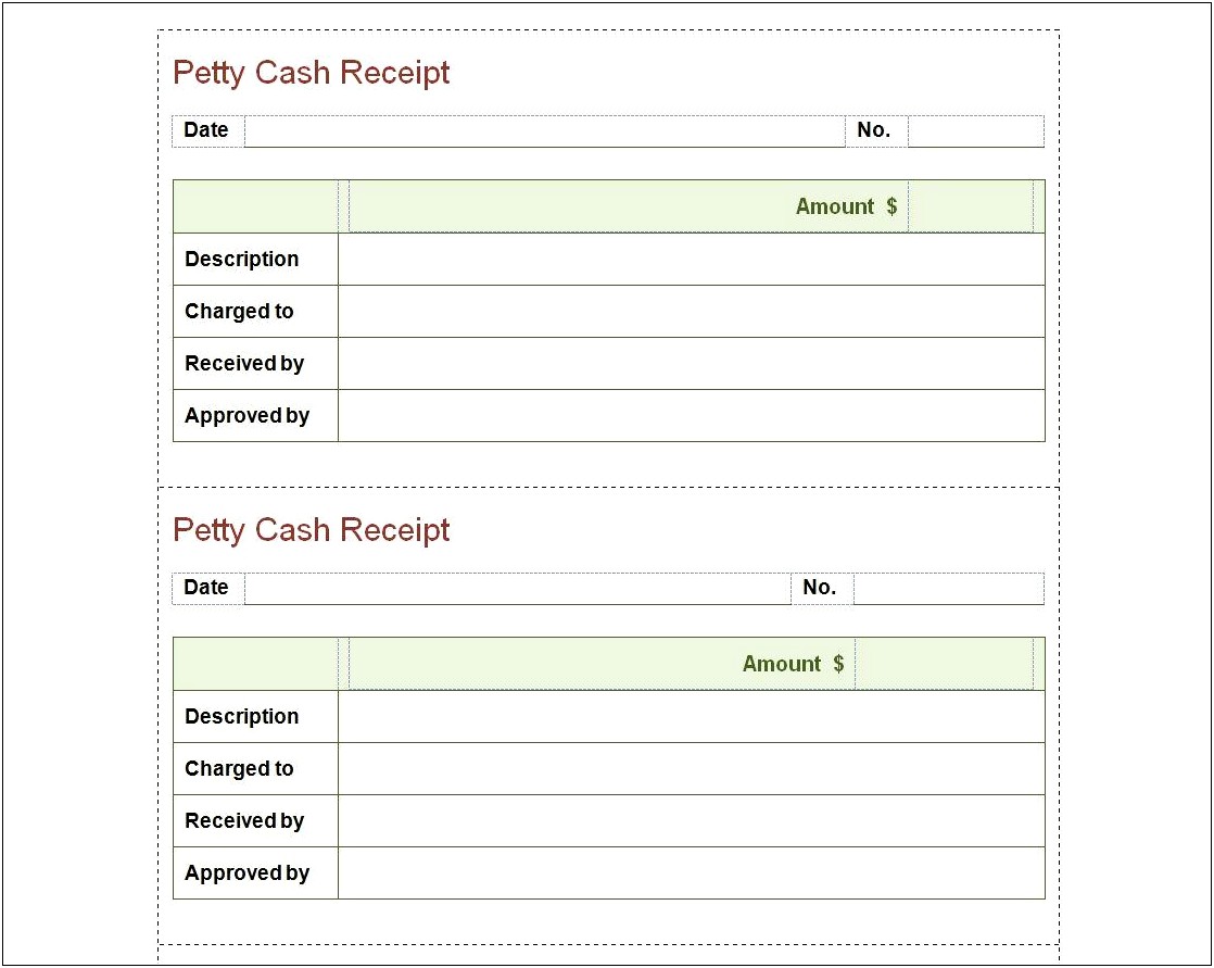 Free Template For Receipts For Cash Payments