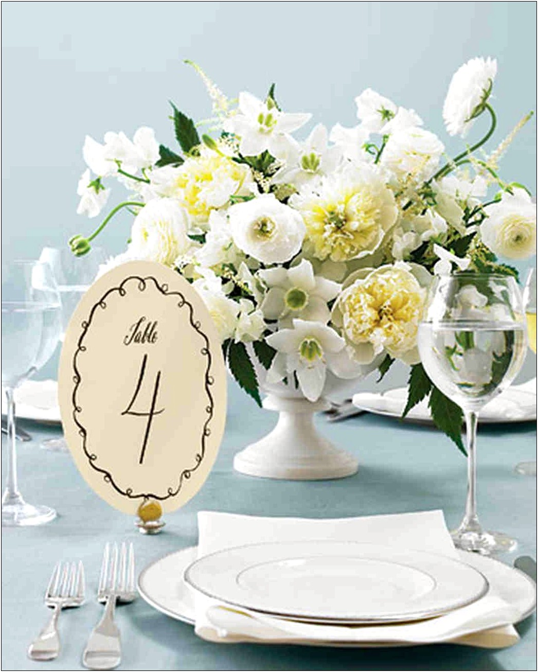 Free Template For Table Numbers For Wedding Tables