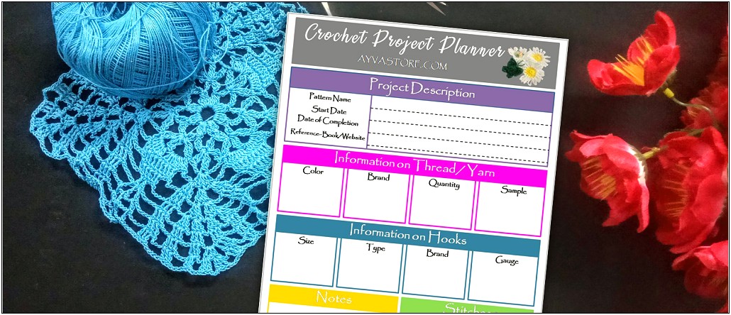 Free Template For Writing A Crochet Pattern