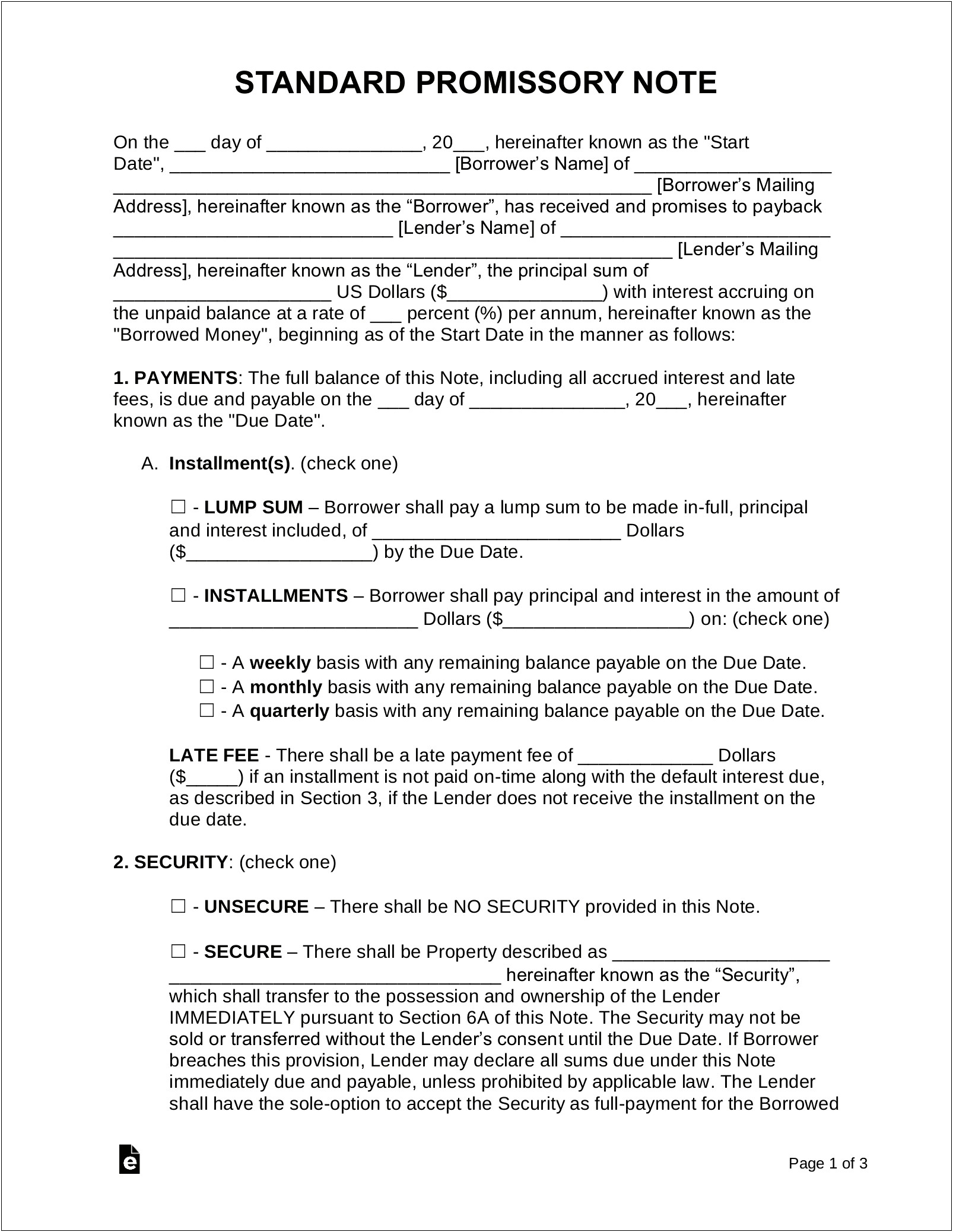 Free Template Form 205 Deed To Secure Debt