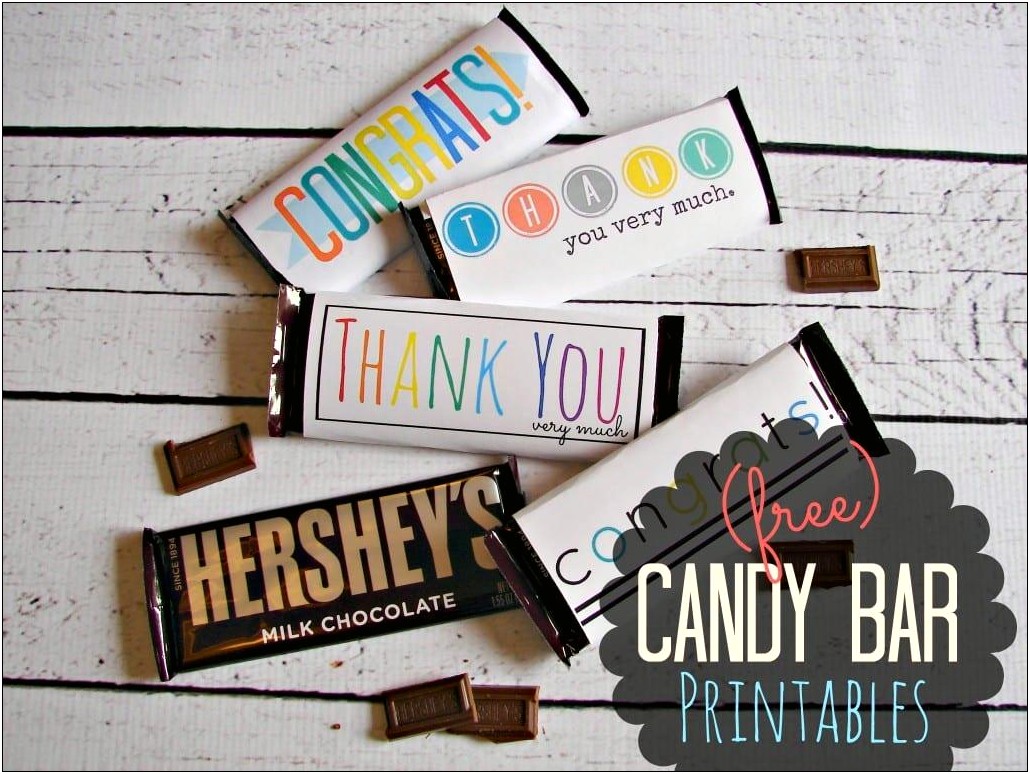 Free Template Hershey Bar Wrapper Graduation For Her