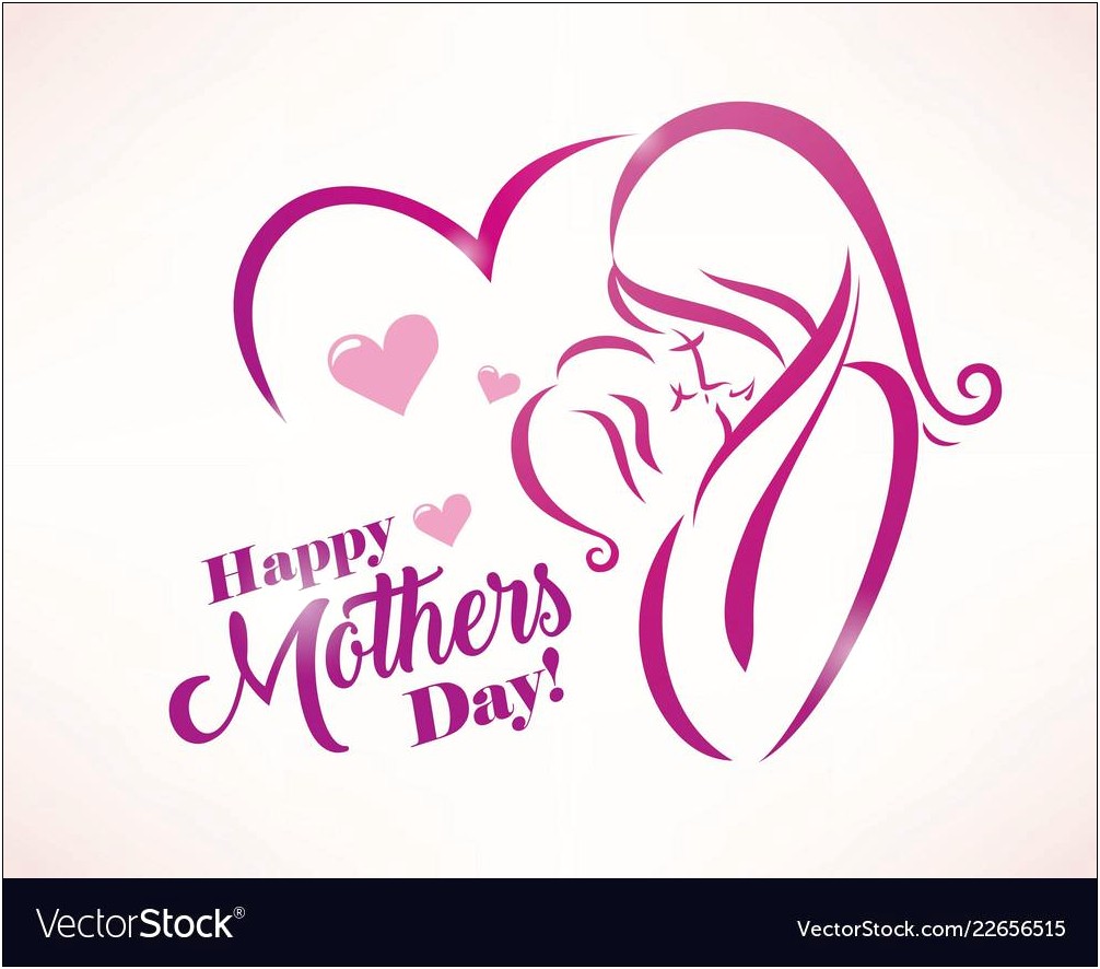 Free Template Mothers Card Day To Wife