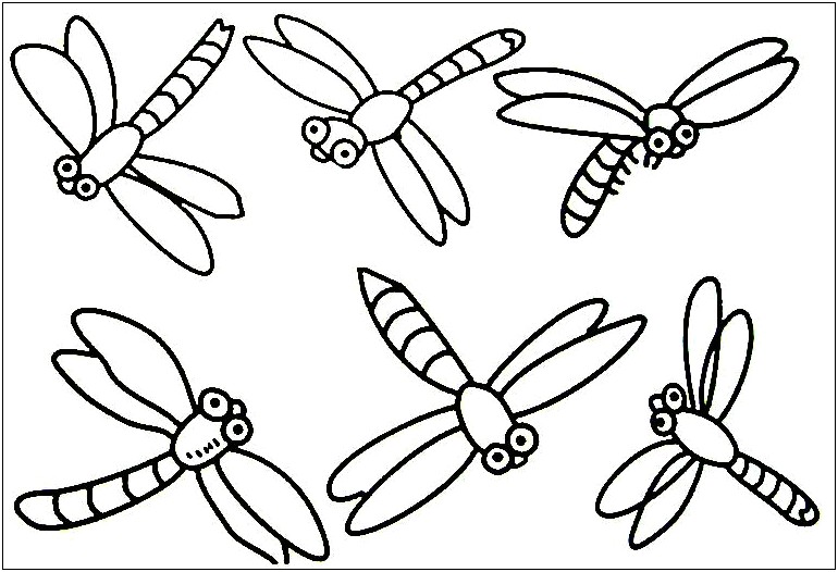 Free Template Of Different Bugs To Color