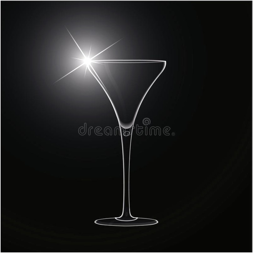 Free Template Of Martini Wine Glass With Heel