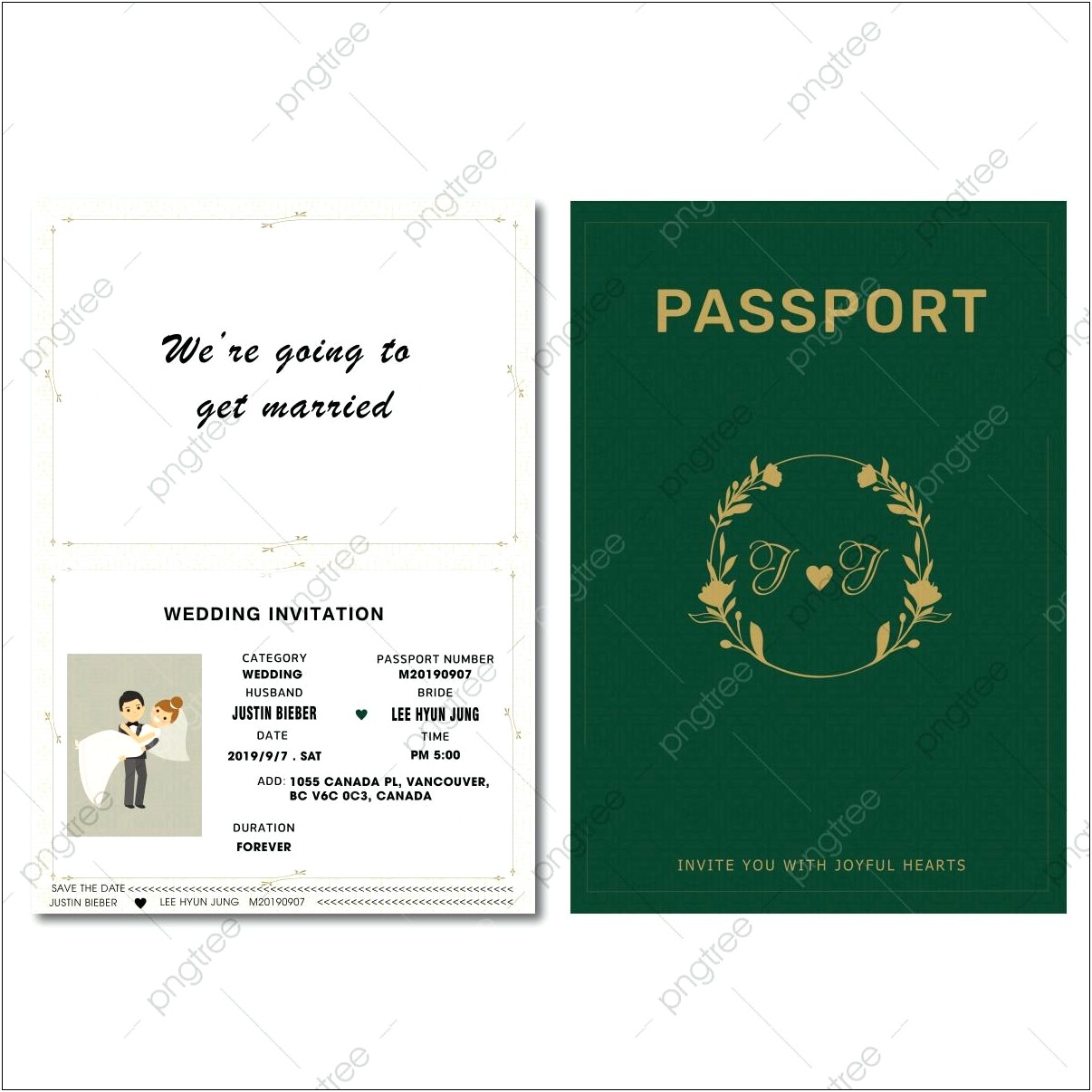 Free Template Passport Invitation Psd Ai Id