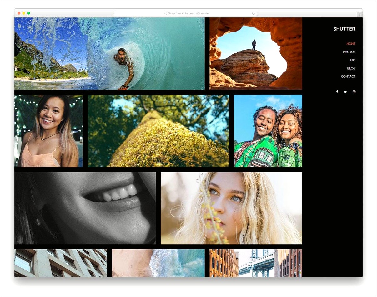 Free Template Photo Store Online Photo Gallery
