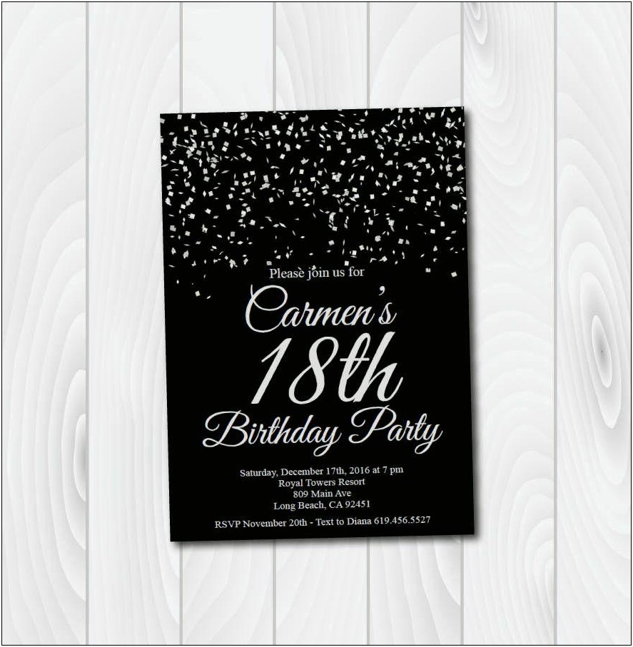 Free Template Silver And Navy 90th Birthday