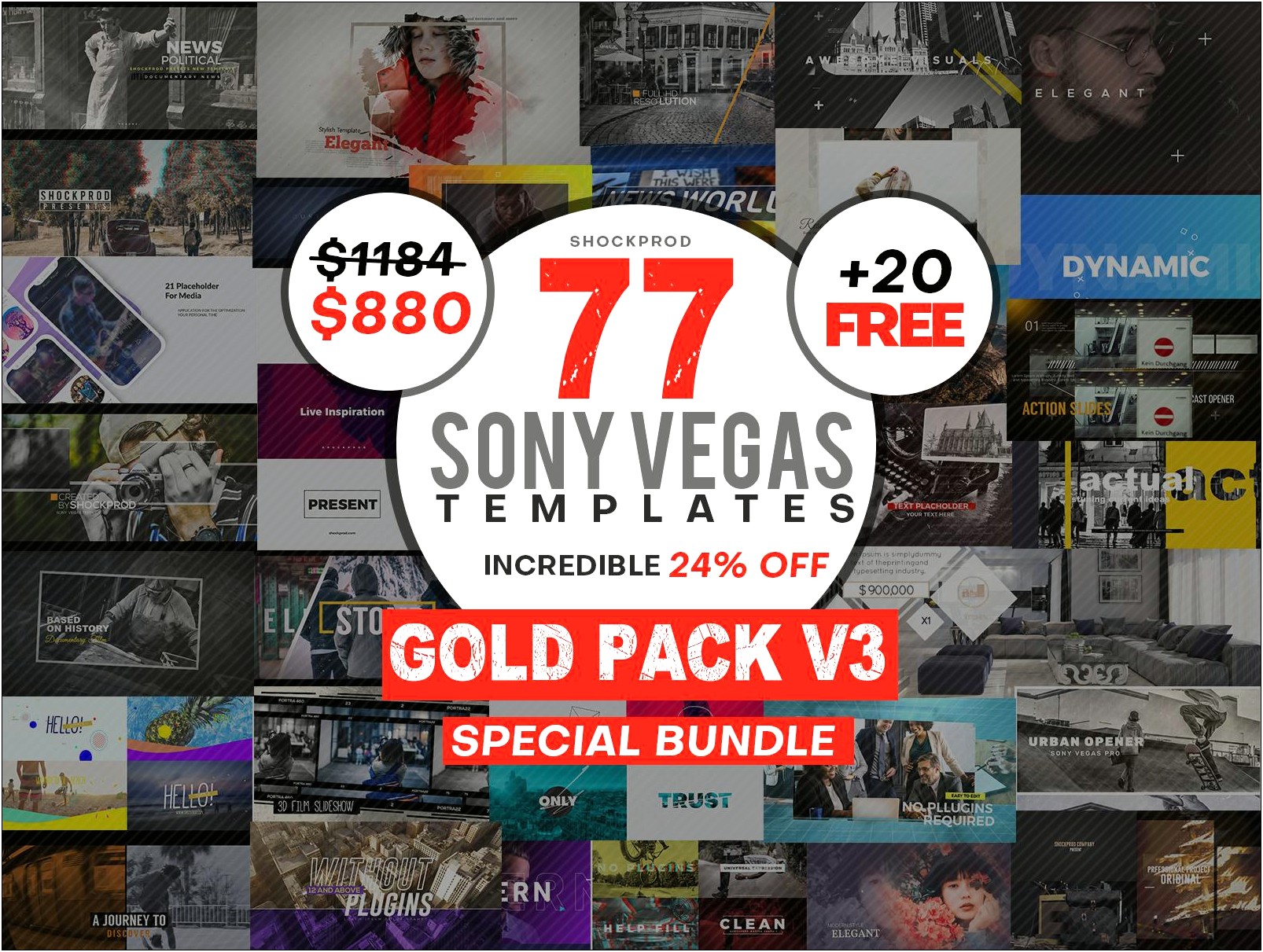 Free Template Slideshow Sony Vegas Pro 13