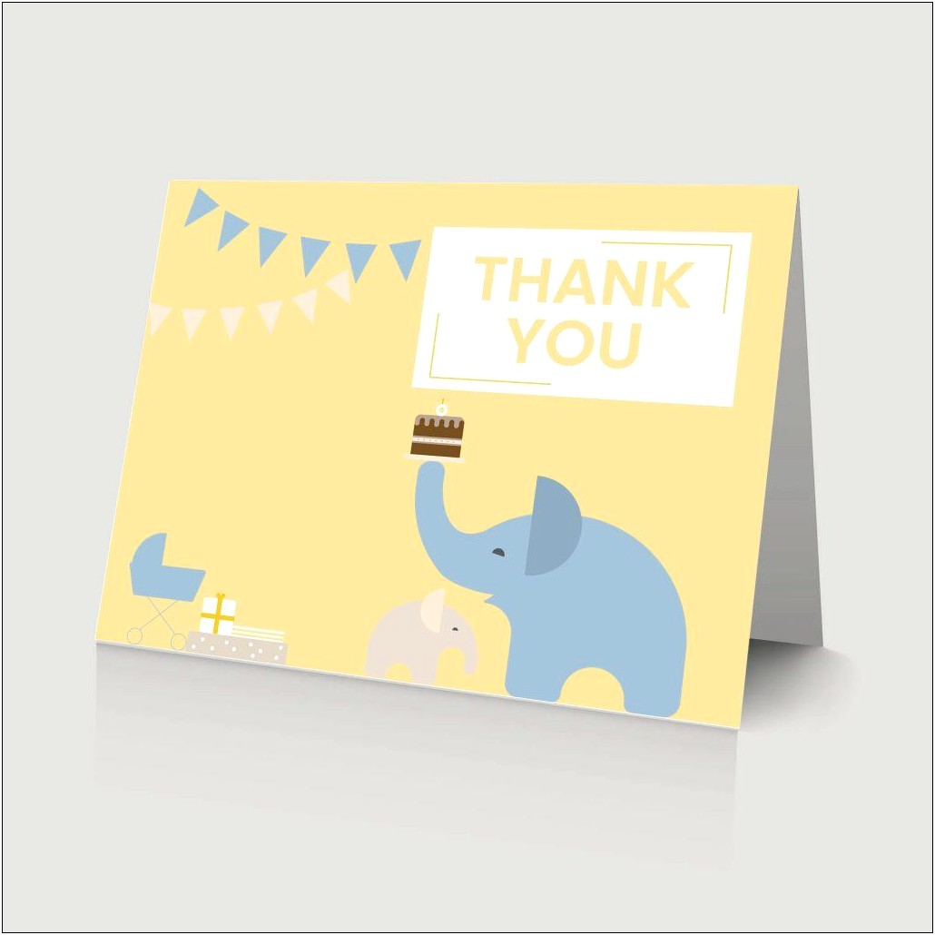 Free Templates For Baby Shower Thank You Cards