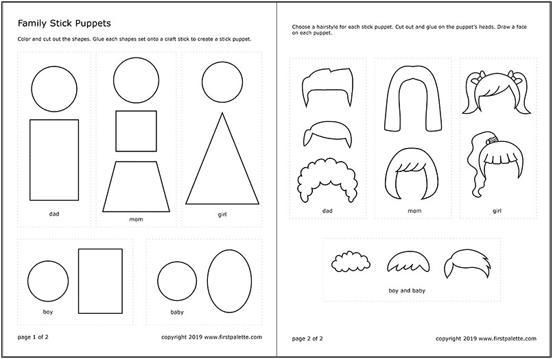 Free Templates For Bible Characters Stick Puppets