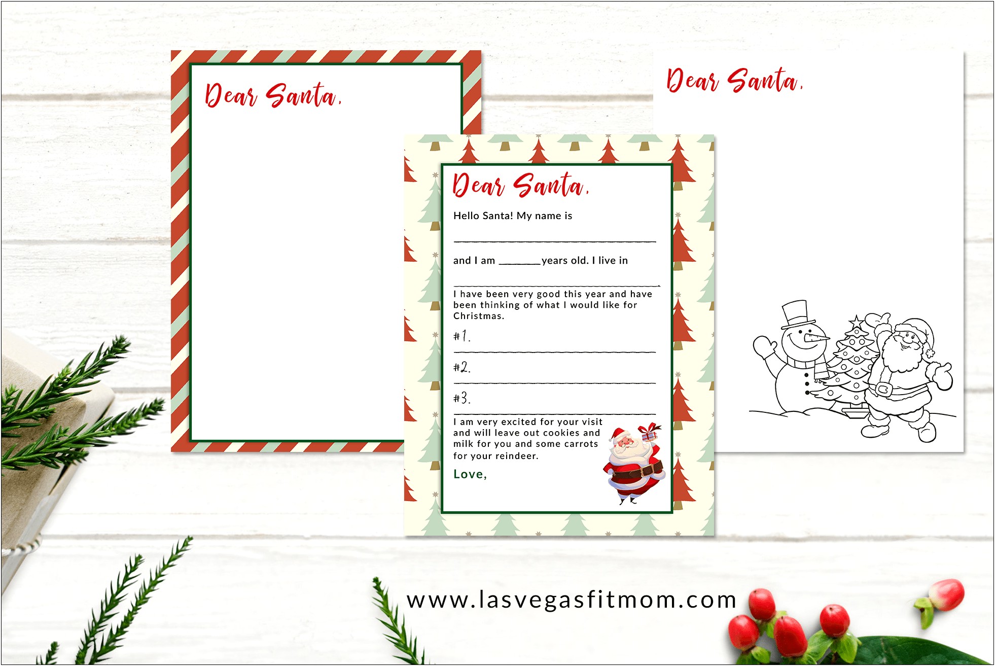 Free Templates For Christmas Letter To Santa